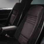 Driver's seat of the black 1978 Pontiac Trans Am WS6 in the fully rebuilt black vinyl interior, freshly restored with new upholstery and parts as part of the complete interior rebuild