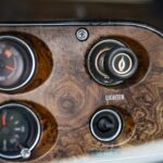 Close-up of the factory lighter and de-fog switch in the 1972 Chevrolet Camaro RS/SS, original and fully functional