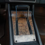 Factory D55 center console with Turbo 400 automatic shifter in the 1972 Chevrolet Camaro RS/SS, finished in original brown Z87 Custom Interior trim