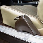 Driver's side interior overview of the 1972 Chevrolet Camaro RS/SS showing the Z87 Custom Interior, D55 console, Z23 Interior Accent Group, and original brown color-keyed trim